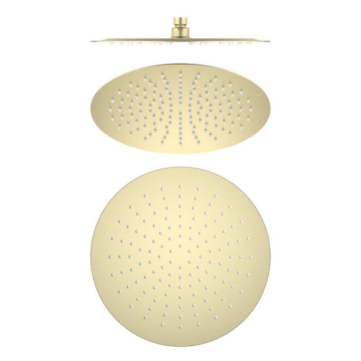 AQ2075BG круглый верхний душ  300*2 мм, шлиф. золото