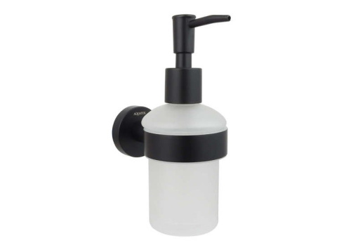 Дозатор AQUATEK, матовый черный AQ4005MB ВЕГА 