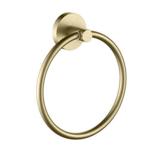 AQ4112BG ЕВРОПА полотенцедержатель кольцо, шлиф. золото