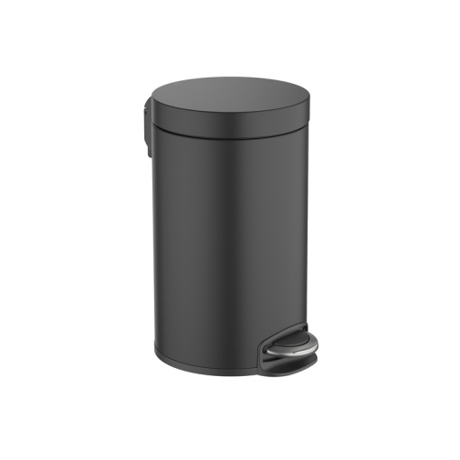Корзина для мусора с педалью, 8л AQUATEK, матовый черный AQ4992MB 