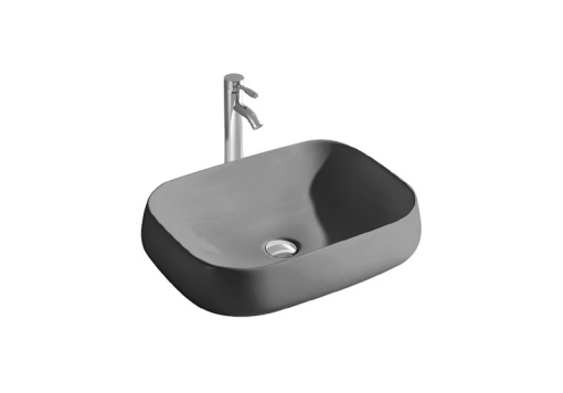 Раковина накладная для установки на столешницу AQUATEK AQ5526-MG 560*420*140, матовый серый