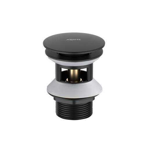 Сливной набор для раковины AQUATEK, матовый черный AQ6002MB 