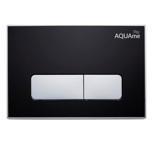 AQM4104B Панель смыва акриловая AQUAme, черный