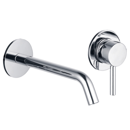 AQM 6215CR Siena Смеситель для раковины настенный на 2 отв. 180мм, внутр. монт часть в компл., Хром