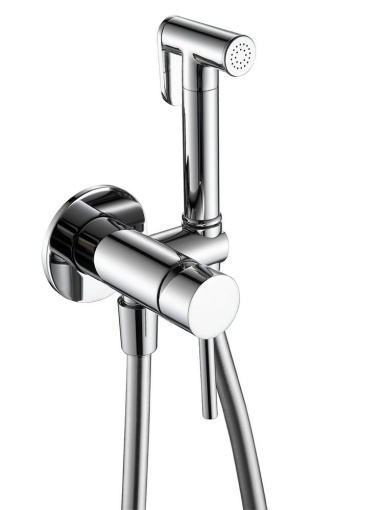 AQM6217CR Siena Готовый комплект гигиенического душа (скрытый монтаж, латунная лейка), Хром
