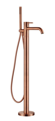 AQM6218BC Siena Смеситель для ванны, напольный (монтажная часть в комплекте), медь шлифованная