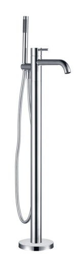 AQM6218CR Siena Смеситель для ванны, напольный (монтажная часть в комплекте), хром