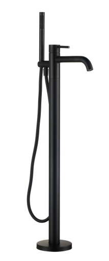 AQM6218MB Siena Смеситель для ванны, напольный (монтажная часть в комплекте), черный матовый