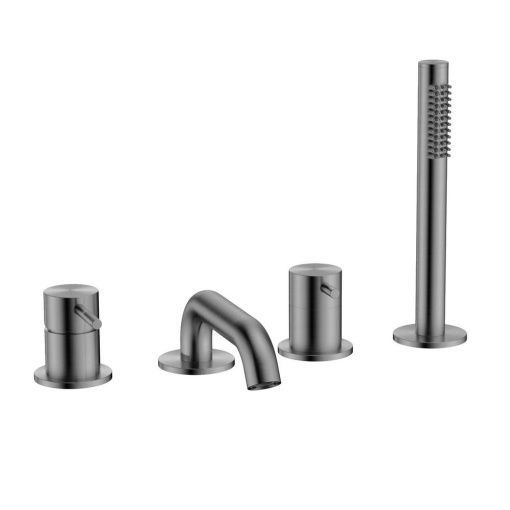 AQM6219GM Siena Смеситель на борт ванны на 4 отв, комплект, металл
