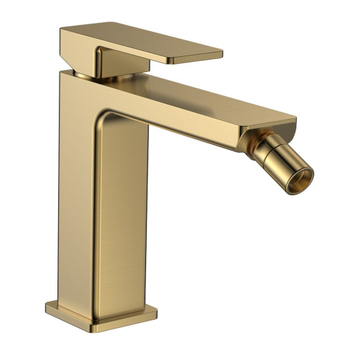 AQM6816BG Savona Смеситель для биде, гладкий, подводка ½", золото шлифованное