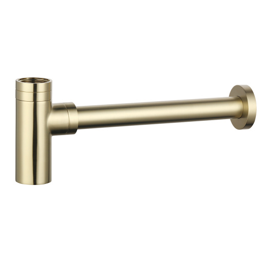 AQM7010BG Сифон для раковины латунный, Brushed gold