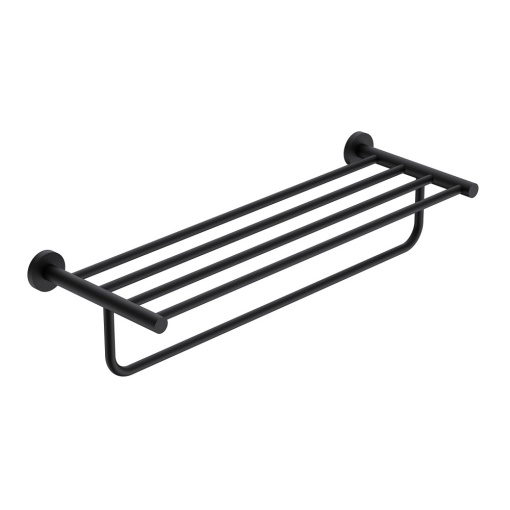 AQM7206MB  Trento  Полка для полотенец 600мм, черный матовый