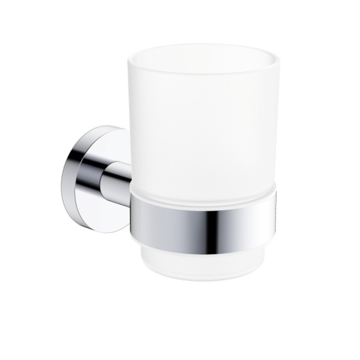 AQM7212CR  Trento  Стакан для зубных щеток, латунь/матовое стекло, хром