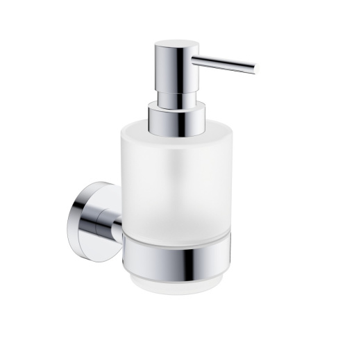 AQM7213CR  Trento  Диспенсер для жидкого мыла 200мл, латунь/матовое стекло, хром