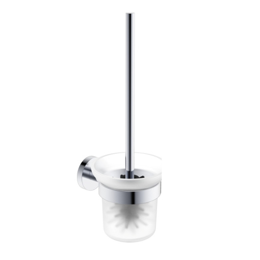 AQM7214CR  Trento  Туалетный ершик настенный, матовое стекло, хром