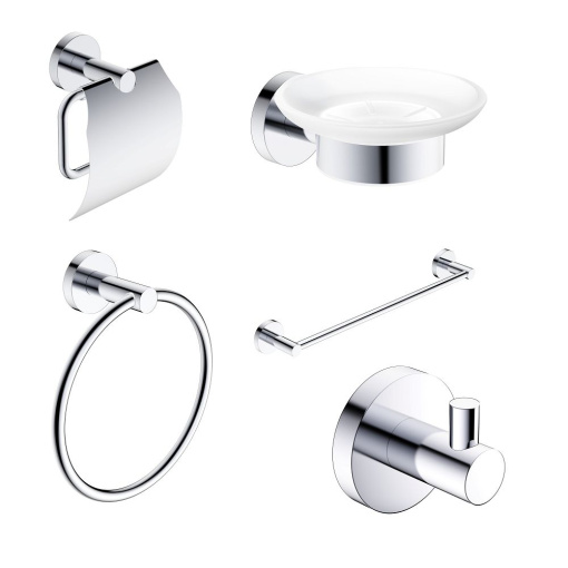 AQM7221CR  Trento  Набор аксессуаров 5 в 1, хром