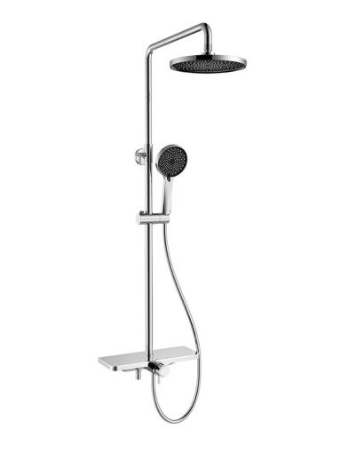 AQM 8002CR Душевая система для душа со смесителем,  Хром