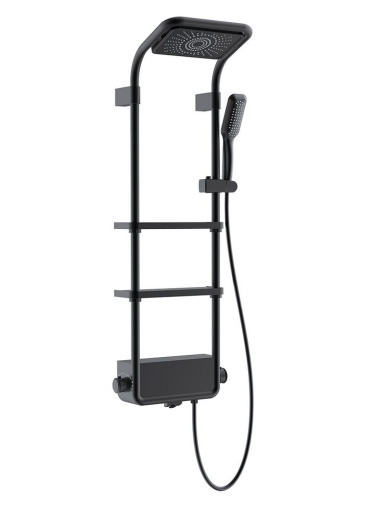 AQM 8003B Душевая система для душа с термостатом,  Черный
