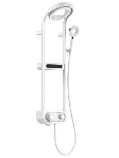 AQM 8004W Душевая система для душа с термостатом,  Белый