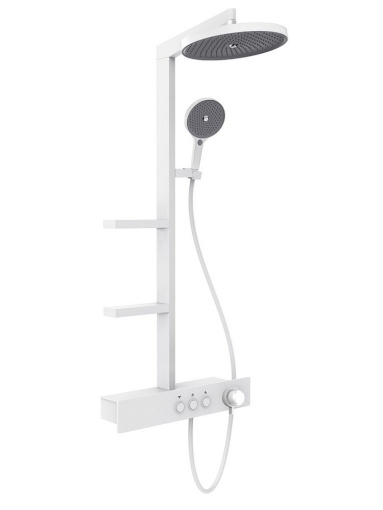 AQM 8005W Душевая система для душа с термостатом,  Белый