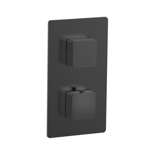 AQM8809MB Savona Встраиваемый термостат на 3 потр. в комплекте с внутр. частью, черный матовый