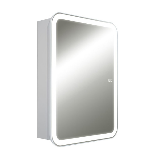 AQM9201 600х800 Зеркальный шкаф с посветкой и подогревом универсальный монтаж