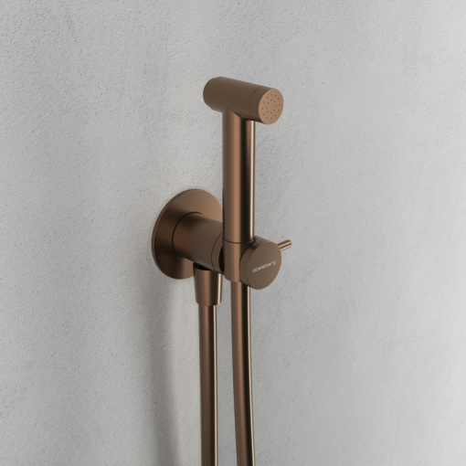 Гигиенический душ со смесителем Abelsberg Arcada ARF14076BC, песчаная медь