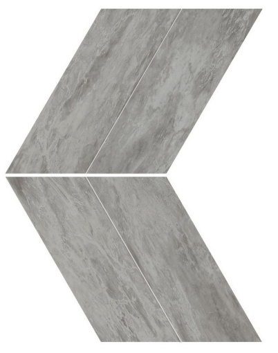Мозаика Marvel Bardiglio Grey Chevron Lappato (AS1U) 