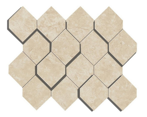 Мозаика Marvel Cream Prestige Mosaico Esagono 3D (AS38) 