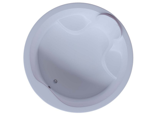 Акриловая ванна Aquatek Аура 180x180 круглая, универсальная, с каркасом, без гидромассажа