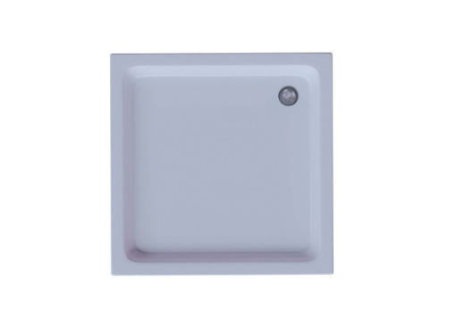 Душевой поддон акриловый Aquatek DPA-0000008 80*80*15 см, квадрат с ножками и с фронтальным экраном, без сифона