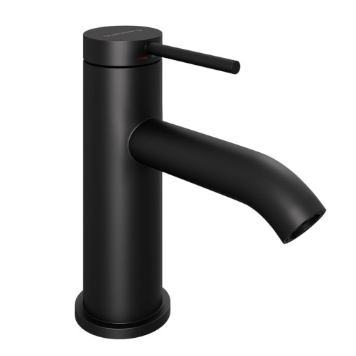 Смеситель для раковины Abelsberg Fluida ERF22001MB, вулканический черный