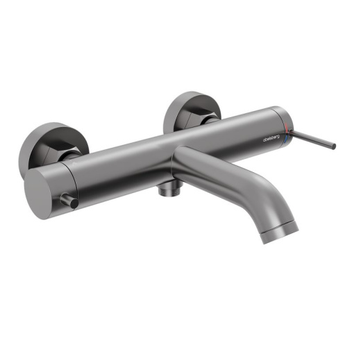 Смеситель для ванны и душа Abelsberg Fluida ERF22516GM, космическая сталь
