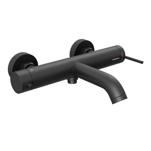 Смеситель для ванны и душа Abelsberg Fluida ERF22516MB, вулканический черный