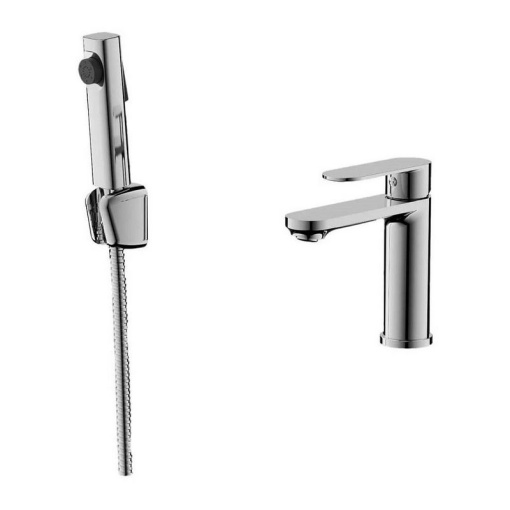 Смеситель для раковины с гигиеническим душем Maretti Флоренция FLG32RF70, хром
