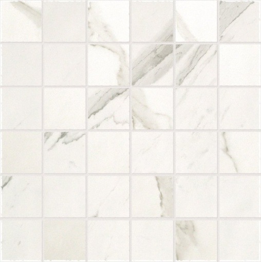 Мозаика Roma Diamond Statuario Gres Macromosaico (fNGH)