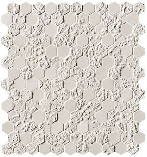 Мозаика Bloom White Print Esagono Mosaico (fOYW)
