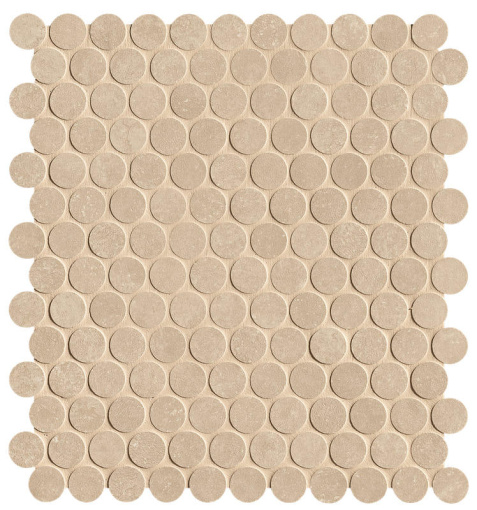 Мозаика Nobu Beige Gres Round Mosaico Matt (fRNJ)