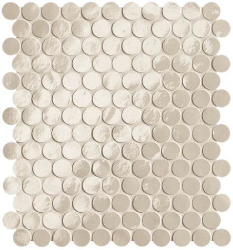 Мозаика Glim Avorio Round Mosaico Brillante (fROF)