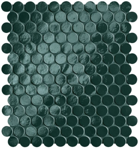 Мозаика Glim Petrolio Round Mosaico Brillante  (fROM)