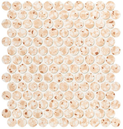 Мозаика Glim Gemme Rosa Round Mosaico Matt (fRUC)