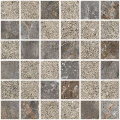 Мозаика Vitra Marble Marble-Stone Тауп Матовый-Лаппато R10B Ректификат 5х5