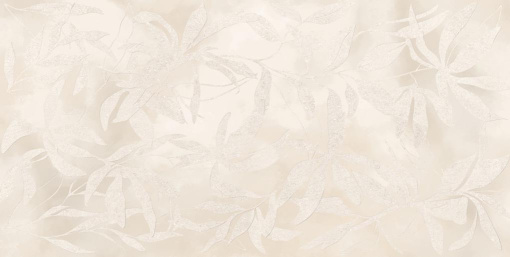 Керамогранит Artwall Цветы Слоновая Кость Матовый 60x120