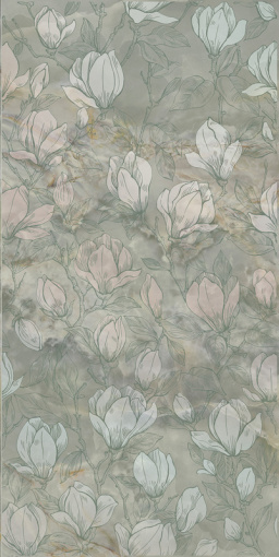 KMD3STA104BR Сен-Тропе зелёный светлый глянцевый обрезной 60x119,5x0,9 декор