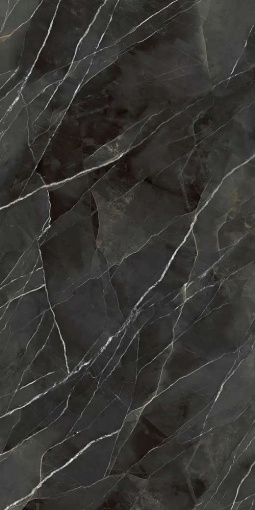Керамогранит Laminam Diamond Calacatta Black Lucidato Starlit Book Match Face B 162x324 5.6мм