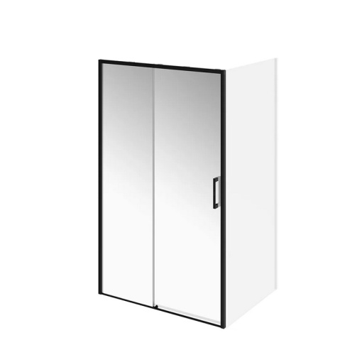 LN.120.SD.BLK.M Душевая дверь LINDO, раздвижная с функцией soft close, 120х195, матовый черный