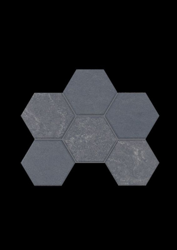 Мозаика LN04/TE04 Luna натуральная 25x28.5 черный