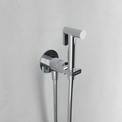 Гигиенический душ со смесителем Abelsberg Object OBF75102CH, глянцевый хром