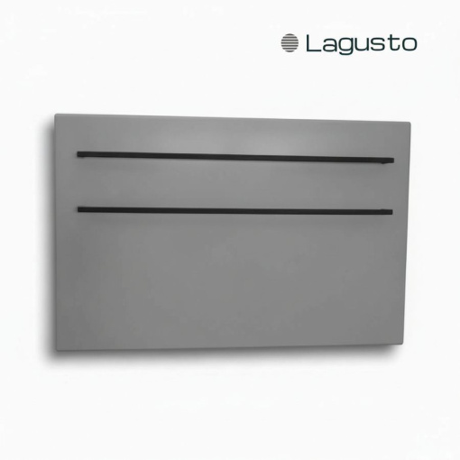 LAGUSTO серия ECO Полотенцесушитель Электрический, акриловый камень Premium, модель Kristall 440мм 680мм (G2BL.576), цвет серый