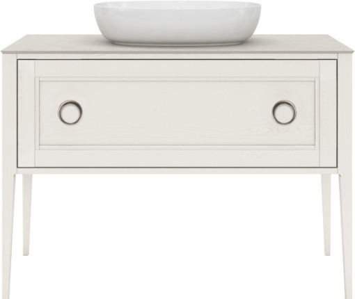 PL.CN.120.1+1/WHT.M Тумба PLAZA Classic NEO напольная 1+1 ящик 120, белая матовая